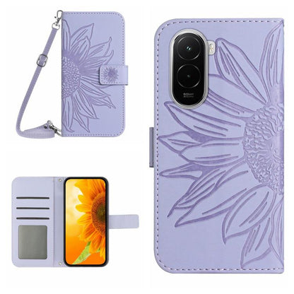 Skin Feel Sun Flower Embossed Flip Leather Phone Case with Lanyard, For Xiaomi 17T Pro 5G, For Xiaomi 17T 5G, For Xiaomi Poco X8 Pro 5G, For Xiaomi 17 Pro Max, For Xiaomi 17 Pro, For Xiaomi 17, For Xiaomi Poco M7 4G 169mm, For Xiaomi 15T Pro           ...