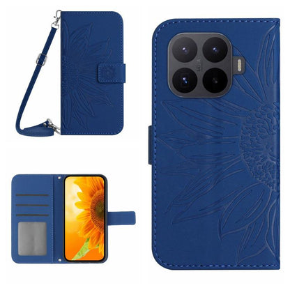 Skin Feel Sun Flower Embossed Flip Leather Phone Case with Lanyard, For Xiaomi 17T Pro 5G, For Xiaomi 17T 5G, For Xiaomi Poco X8 Pro 5G, For Xiaomi 17 Pro Max, For Xiaomi 17 Pro, For Xiaomi 17, For Xiaomi Poco M7 4G 169mm, For Xiaomi 15T Pro           ...