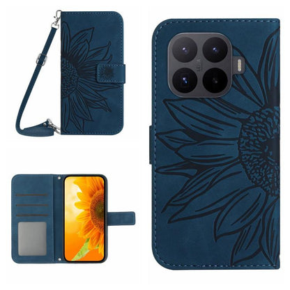 Skin Feel Sun Flower Embossed Flip Leather Phone Case with Lanyard, For Xiaomi 17T Pro 5G, For Xiaomi 17T 5G, For Xiaomi Poco X8 Pro 5G, For Xiaomi 17 Pro Max, For Xiaomi 17 Pro, For Xiaomi 17, For Xiaomi Poco M7 4G 169mm, For Xiaomi 15T Pro           ...