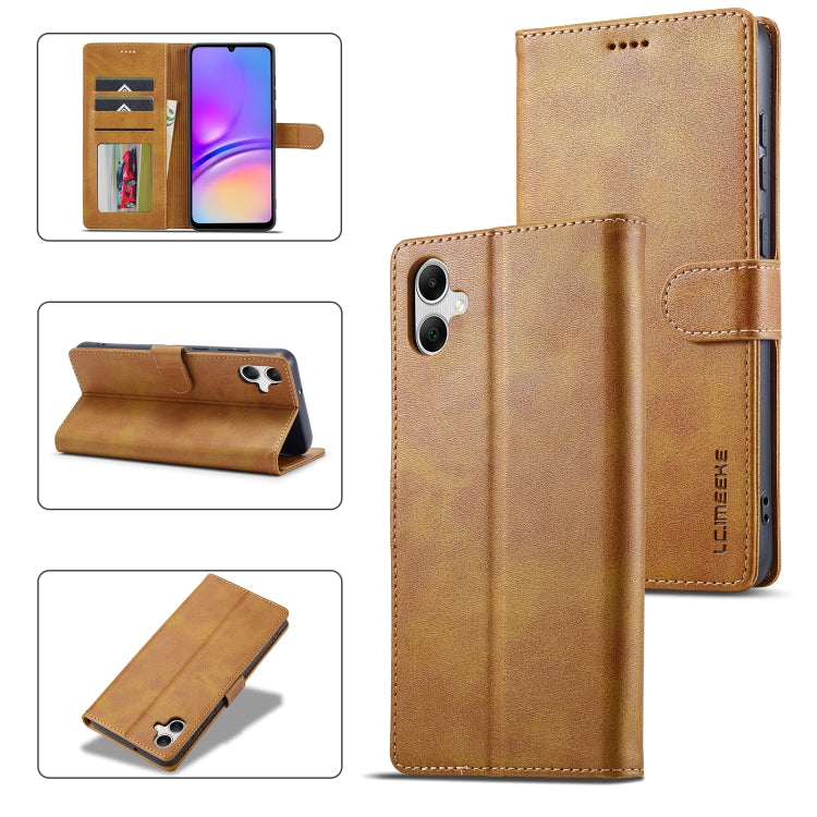 LC.IMEEKE Calf Texture Leather Phone Case, For Galaxy A08 5G/A08 4G, For Galaxy A18 5G/A18 4G, For Samsung Galaxy A57 5G, For Samsung Galaxy A37 5G, For Galaxy A27 5G, For Samsung Galaxy A07 4G, For Samsung Galaxy A17 5G, For Samsung Galaxy A56 5G     ...