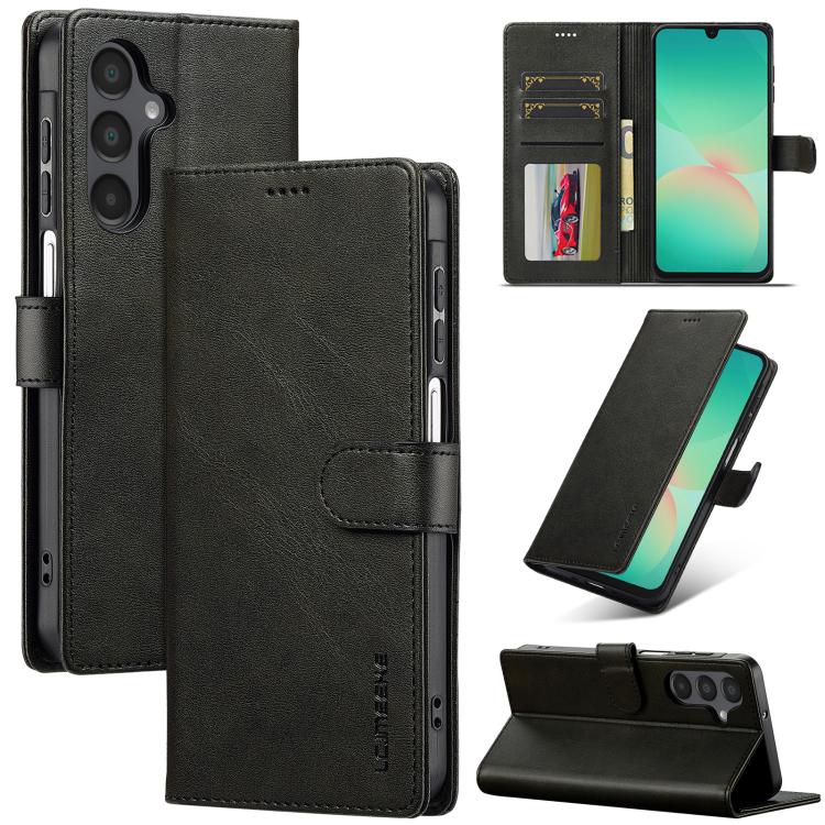 LC.IMEEKE Calf Texture Leather Phone Case, For Galaxy A08 5G/A08 4G, For Galaxy A18 5G/A18 4G, For Samsung Galaxy A57 5G, For Samsung Galaxy A37 5G, For Galaxy A27 5G, For Samsung Galaxy A07 4G, For Samsung Galaxy A17 5G, For Samsung Galaxy A56 5G     ...