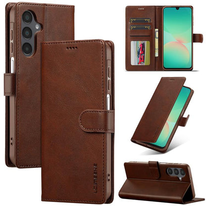 LC.IMEEKE Calf Texture Leather Phone Case, For Galaxy A08 5G/A08 4G, For Galaxy A18 5G/A18 4G, For Samsung Galaxy A57 5G, For Samsung Galaxy A37 5G, For Galaxy A27 5G, For Samsung Galaxy A07 4G, For Samsung Galaxy A17 5G, For Samsung Galaxy A56 5G     ...
