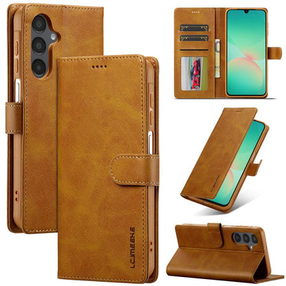 LC.IMEEKE Calf Texture Leather Phone Case, For Galaxy A08 5G/A08 4G, For Galaxy A18 5G/A18 4G, For Samsung Galaxy A57 5G, For Samsung Galaxy A37 5G, For Galaxy A27 5G, For Samsung Galaxy A07 4G, For Samsung Galaxy A17 5G, For Samsung Galaxy A56 5G     ...