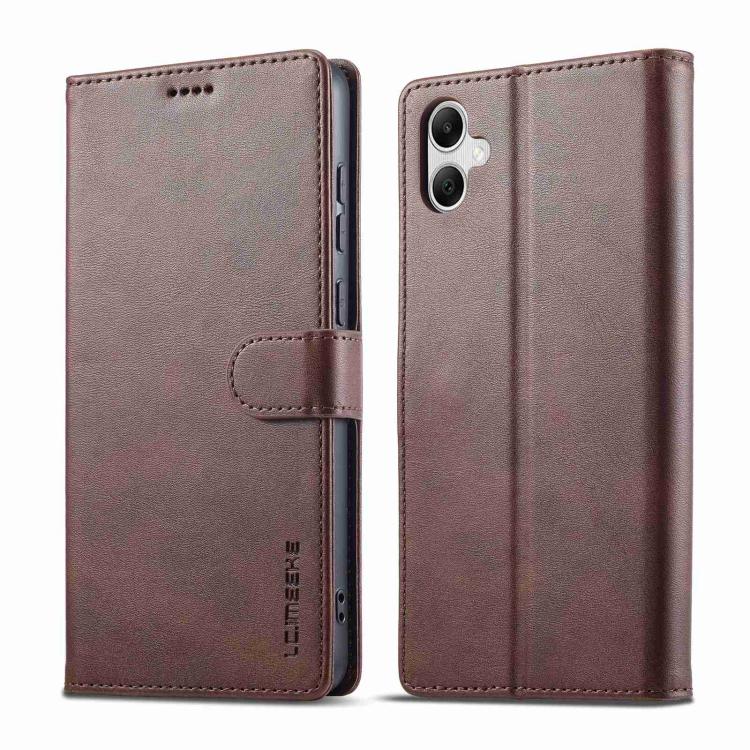 LC.IMEEKE Calf Texture Leather Phone Case, For Galaxy A08 5G/A08 4G, For Galaxy A18 5G/A18 4G, For Samsung Galaxy A57 5G, For Samsung Galaxy A37 5G, For Galaxy A27 5G, For Samsung Galaxy A07 4G, For Samsung Galaxy A17 5G, For Samsung Galaxy A56 5G     ...