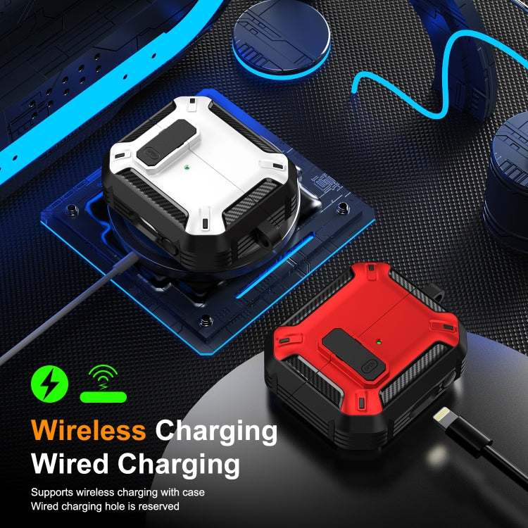 Dual-color Earphone Protective Case with Switch & Hook, For Samsung Galaxy Buds 3 / 3 Pro
