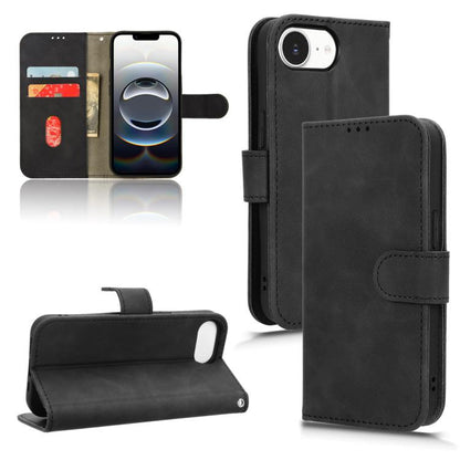 Skin Feel Magnetic Flip Leather Phone Case, For iPhone 17e / 16e, For iPhone 17 Pro Max, For iPhone 17 Pro, For iPhone 17, For iPhone Air, For iPhone 16 Pro Max, For iPhone 16 Pro