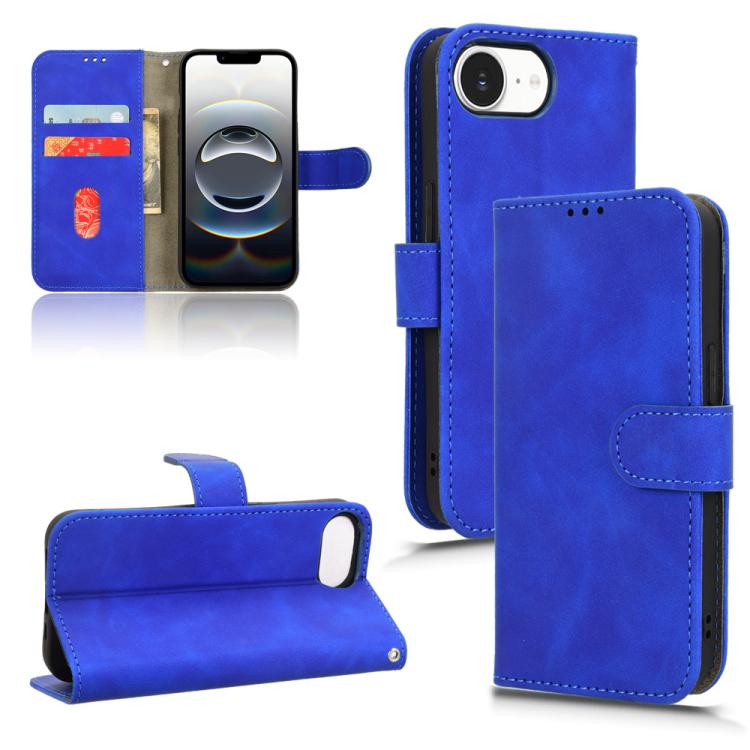 Skin Feel Magnetic Flip Leather Phone Case, For iPhone 17e / 16e, For iPhone 17 Pro Max, For iPhone 17 Pro, For iPhone 17, For iPhone Air, For iPhone 16 Pro Max, For iPhone 16 Pro
