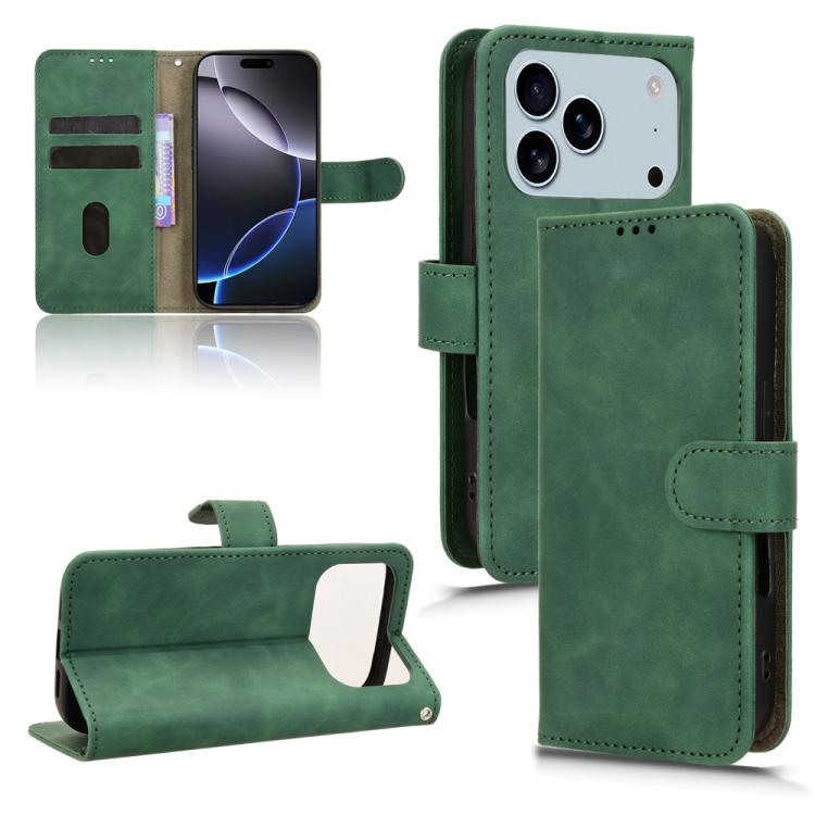 Skin Feel Magnetic Flip Leather Phone Case, For iPhone 17e / 16e, For iPhone 17 Pro Max, For iPhone 17 Pro, For iPhone 17, For iPhone Air, For iPhone 16 Pro Max, For iPhone 16 Pro