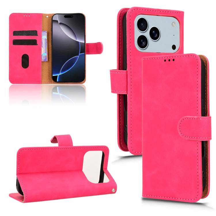 Skin Feel Magnetic Flip Leather Phone Case, For iPhone 17e / 16e, For iPhone 17 Pro Max, For iPhone 17 Pro, For iPhone 17, For iPhone Air, For iPhone 16 Pro Max, For iPhone 16 Pro