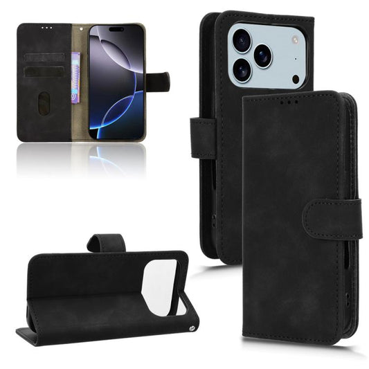 Skin Feel Magnetic Flip Leather Phone Case, For iPhone 18 Pro / 17 Pro, For iPhone 18 Pro Max / 17 Pro Max, For iPhone 17e / 16e, For iPhone 17, For iPhone Air, For iPhone 16 Pro Max, For iPhone 16 Pro