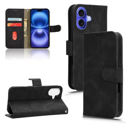 Skin Feel Magnetic Flip Leather Phone Case, For iPhone 17e / 16e, For iPhone 17 Pro Max, For iPhone 17 Pro, For iPhone 17, For iPhone Air, For iPhone 16 Pro Max, For iPhone 16 Pro