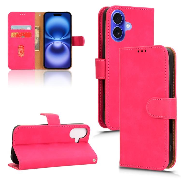 Skin Feel Magnetic Flip Leather Phone Case, For iPhone 17e / 16e, For iPhone 17 Pro Max, For iPhone 17 Pro, For iPhone 17, For iPhone Air, For iPhone 16 Pro Max, For iPhone 16 Pro