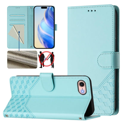 Honeycomb Embossing RFID Leather Phone Case