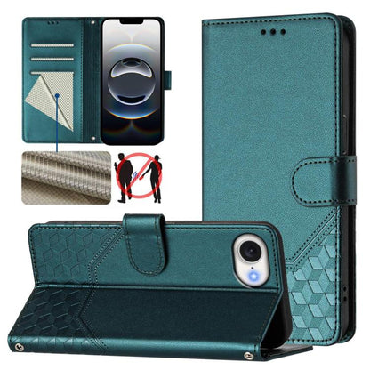 Honeycomb Embossing RFID Leather Phone Case