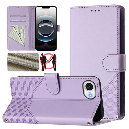 Honeycomb Embossing RFID Leather Phone Case