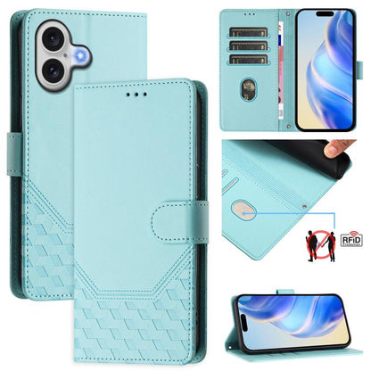 Honeycomb Embossing RFID Leather Phone Case