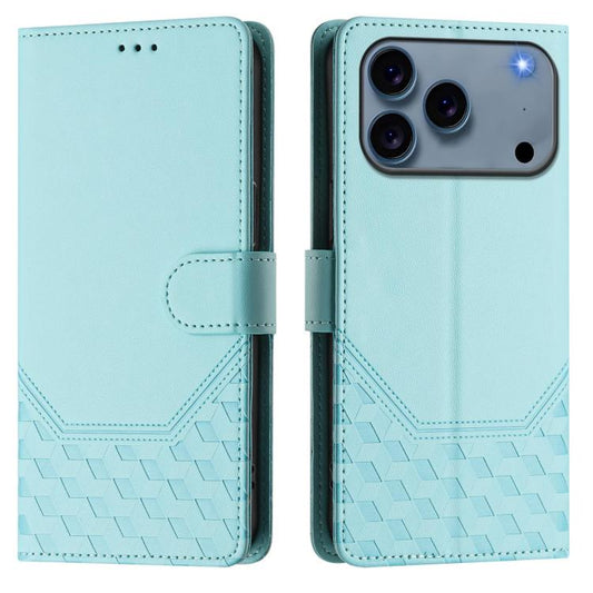 Honeycomb Embossing RFID Leather Phone Case