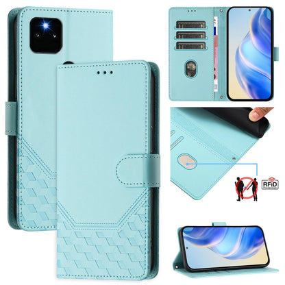 Honeycomb Embossing RFID Leather Phone Case, For Google Pixel 5a 5G