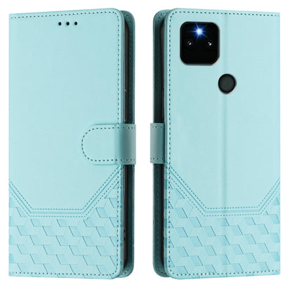 Honeycomb Embossing RFID Leather Phone Case, For Google Pixel 5a 5G