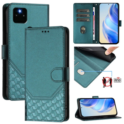 Honeycomb Embossing RFID Leather Phone Case, For Google Pixel 5a 5G