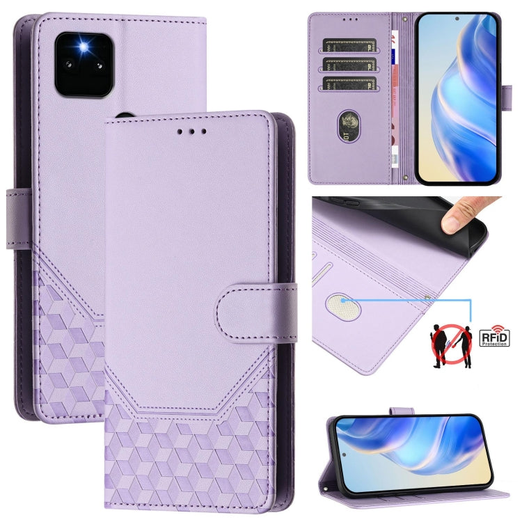 Honeycomb Embossing RFID Leather Phone Case, For Google Pixel 5a 5G