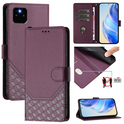 Honeycomb Embossing RFID Leather Phone Case, For Google Pixel 5a 5G
