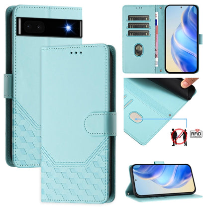 Honeycomb Embossing RFID Leather Phone Case, For Google Pixel 11 Pro XL, For Google Pixel 11 Pro / 11, For Google Pixel 10 Pro XL 5G Global, For Google Pixel 10 5G / 10 Pro 5G Global, For Google Pixel 9a, For Google Pixel 9 Pro XL                      ...