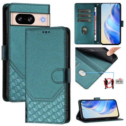 Honeycomb Embossing RFID Leather Phone Case, For Google Pixel 11 Pro XL, For Google Pixel 11 Pro / 11, For Google Pixel 10 Pro XL 5G Global, For Google Pixel 10 5G / 10 Pro 5G Global, For Google Pixel 9a, For Google Pixel 9 Pro XL                      ...