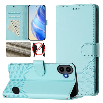 Honeycomb Embossing RFID Leather Phone Case, For Nothing Phone 4a Pro, For Nothing Phone 4a, For Nothing Phone 1, For Nothing Phone 2a