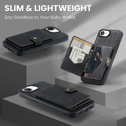JEEHOOD J01 Retro Magnetic Detachable Wallet Phone Case, For iPhone 17e / 16e, For iPhone 17 Pro Max, For iPhone 17 Pro, For iPhone Air, For iPhone 16 Pro Max, For iPhone 16 Pro