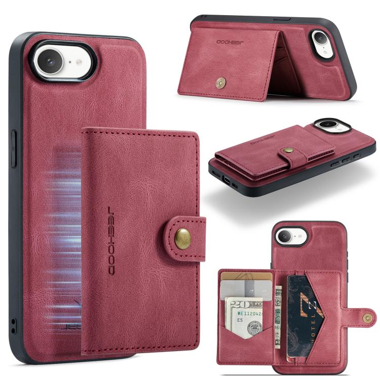 JEEHOOD J01 Retro Magnetic Detachable Wallet Phone Case