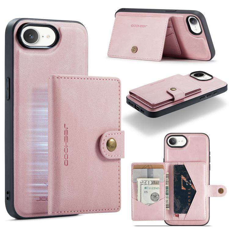 JEEHOOD J01 Retro Magnetic Detachable Wallet Phone Case, For iPhone 17e / 16e, For iPhone 17 Pro Max, For iPhone 17 Pro, For iPhone Air, For iPhone 16 Pro Max, For iPhone 16 Pro