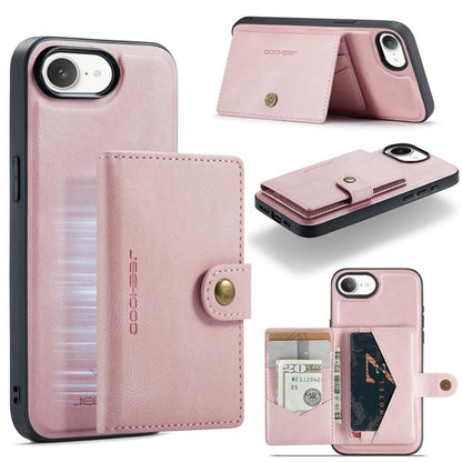 JEEHOOD J01 Retro Magnetic Detachable Wallet Phone Case, For iPhone 17e / 16e, For iPhone 17 Pro Max, For iPhone 17 Pro, For iPhone Air, For iPhone 16 Pro Max, For iPhone 16 Pro
