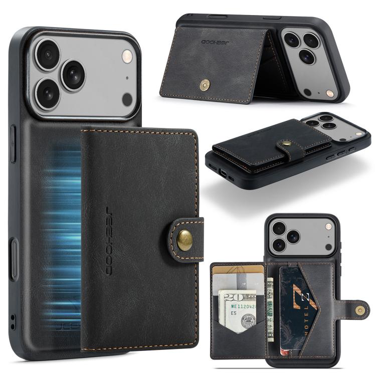 JEEHOOD J01 Retro Magnetic Detachable Wallet Phone Case