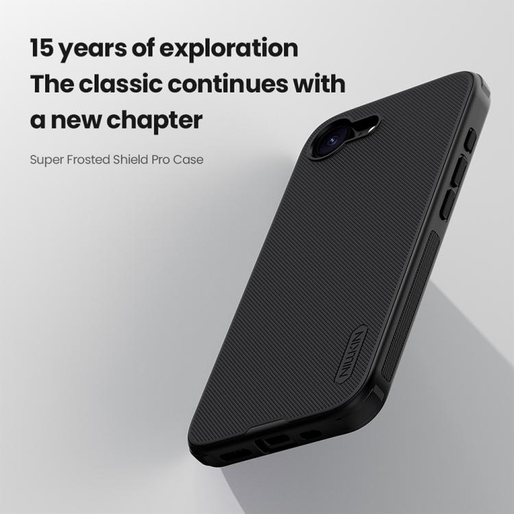 NILLKIN Frosted Shield Pro PC + TPU Phone Case, For iPhone 17e / 16e, For iPhone 17