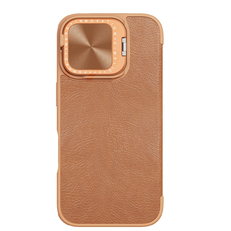 NILLKIN Qin Prop Series Flip Camera Cover Design Leather Phone Case, For iPhone 16