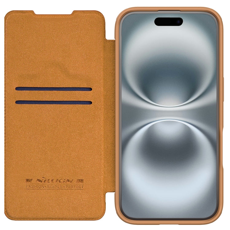 NILLKIN Qin Prop Series Flip Camera Cover Design Leather Phone Case, For iPhone 16