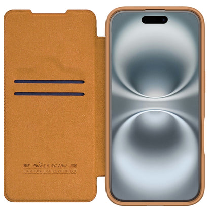 NILLKIN Qin Prop Series Flip Camera Cover Design Leather Phone Case, For iPhone 16