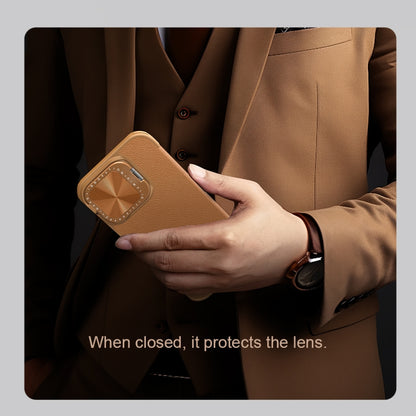 NILLKIN Qin Prop Series Flip Camera Cover Design Leather Phone Case, For iPhone 16