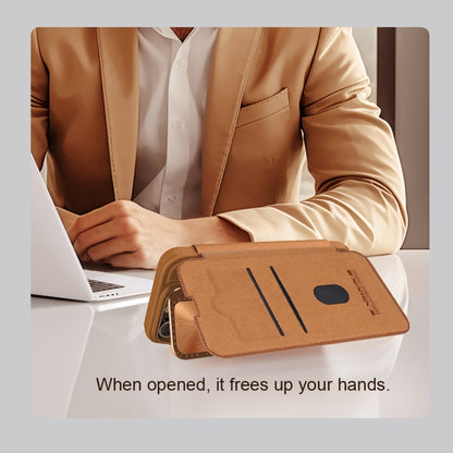 NILLKIN Qin Prop Series Flip Camera Cover Design Leather Phone Case, For iPhone 16