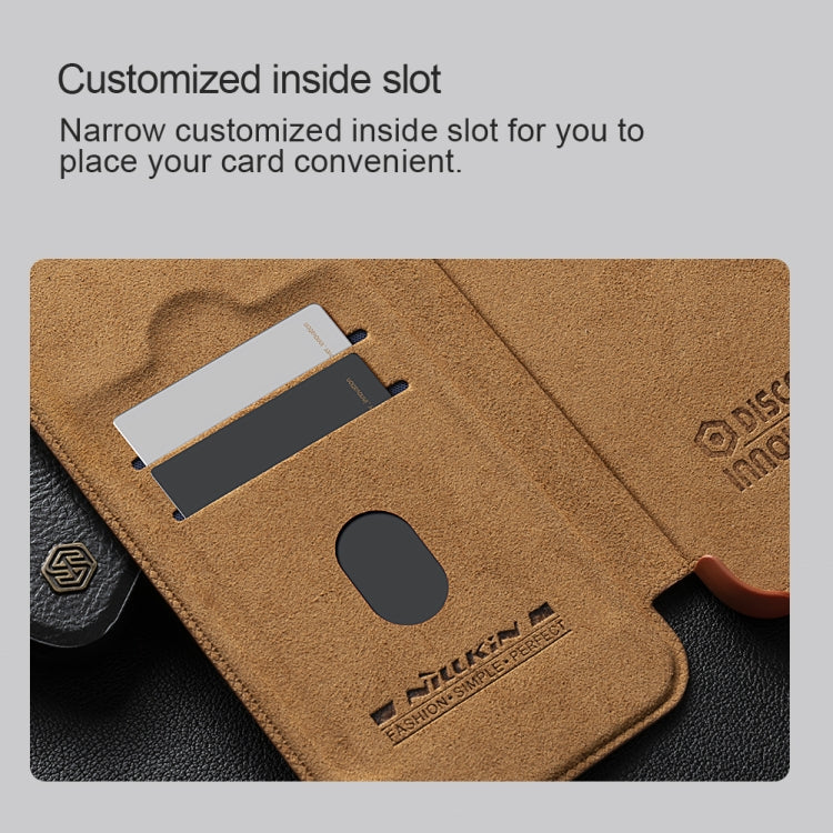 NILLKIN Qin Prop Series Flip Camera Cover Design Leather Phone Case, For iPhone 16