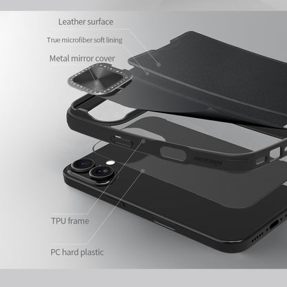 NILLKIN Qin Prop Series Flip Camera Cover Design Leather Phone Case, For iPhone 16