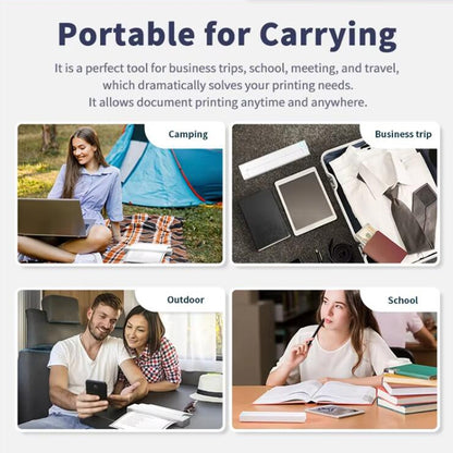 A41 203DPI Portable Tattoo Printer Office Study Bluetooth HD Thermal Printer, A41