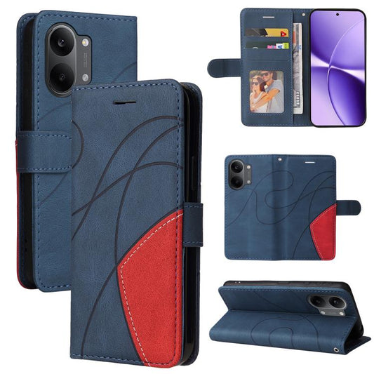Dual-color Splicing Flip Leather Phone Case, For Redmi Turbo 5 Max 5G, For Redmi Turbo 5 5G / Poco X8 Pro 5G, For Redmi K90 Pro Max/Poco F8 Ultra, For Redmi K90 / Poco F8 Pro, For Redmi 15 5G Global/15 4G SEA 169.5mm, For Redmi 15 5G / 4G EU 171mm