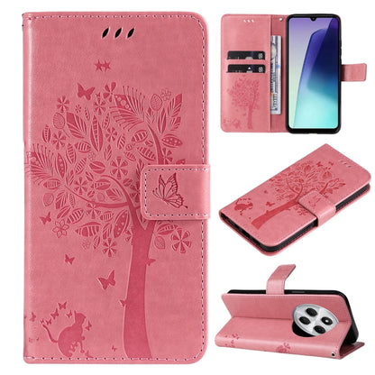 Tree & Cat Embossed Pattern Flip Leather Phone Case, For Redmi A5 4G 173.3mm, For Redmi Note 14S 4G / Note 13 Pro 4G, For Redmi K80 / K80 Pro, For Redmi Note 14 4G Global 163.25mm, For Redmi Note 14 5G, For Redmi Note 14 Pro / 14 Pro+ 5G               ...