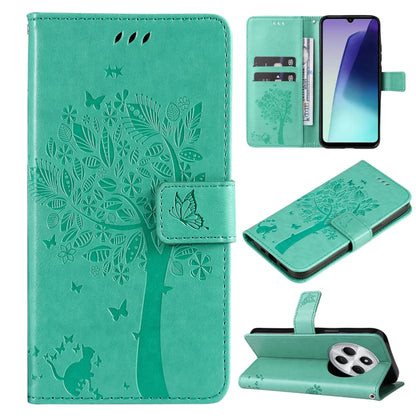 Tree & Cat Embossed Pattern Flip Leather Phone Case, For Redmi A5 4G 173.3mm, For Redmi Note 14S 4G / Note 13 Pro 4G, For Redmi K80 / K80 Pro, For Redmi Note 14 4G Global 163.25mm, For Redmi Note 14 5G, For Redmi Note 14 Pro / 14 Pro+ 5G               ...