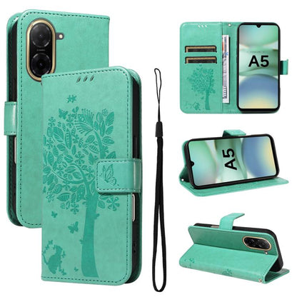 Tree & Cat Embossed Pattern Flip Leather Phone Case, For Redmi A5 4G 173.3mm, For Redmi Note 14S 4G / Note 13 Pro 4G, For Redmi K80 / K80 Pro, For Redmi Note 14 4G Global 163.25mm, For Redmi Note 14 5G, For Redmi Note 14 Pro / 14 Pro+ 5G               ...