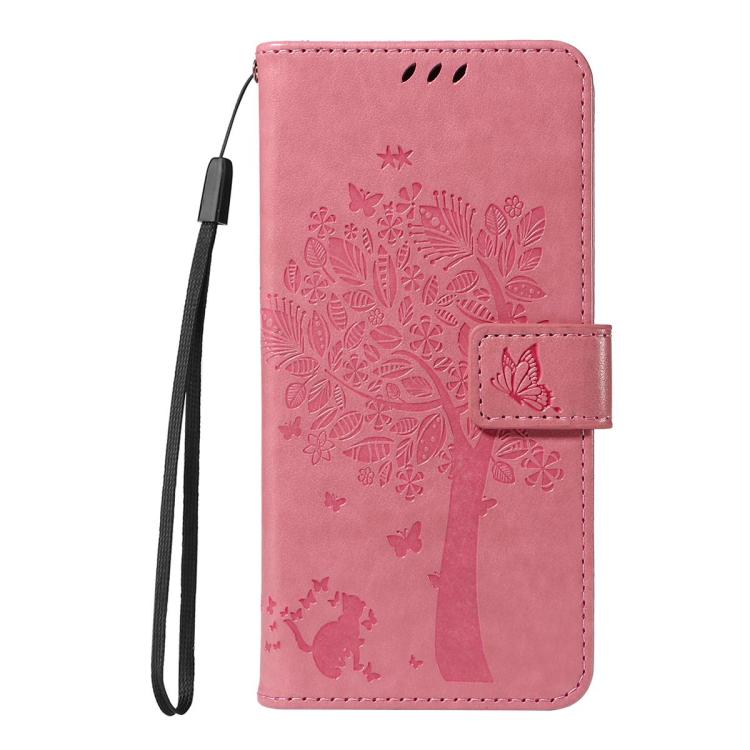 Tree & Cat Embossed Pattern Flip Leather Phone Case, For Redmi 15C 5G / 4G Global 171mm, For Redmi A5 4G 173.3mm, For Redmi Note 14S 4G / Note 13 Pro 4G, For Redmi K80 / K80 Pro, For Redmi Note 14 4G Global 163.25mm, For Redmi Note 14 5G               ...