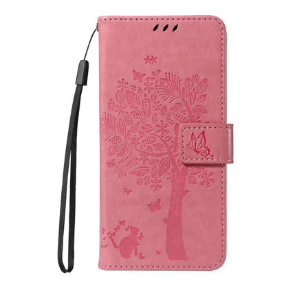 Tree & Cat Embossed Pattern Flip Leather Phone Case, For Redmi 15C 5G / 4G Global 171mm, For Redmi A5 4G 173.3mm, For Redmi Note 14S 4G / Note 13 Pro 4G, For Redmi K80 / K80 Pro, For Redmi Note 14 4G Global 163.25mm, For Redmi Note 14 5G               ...