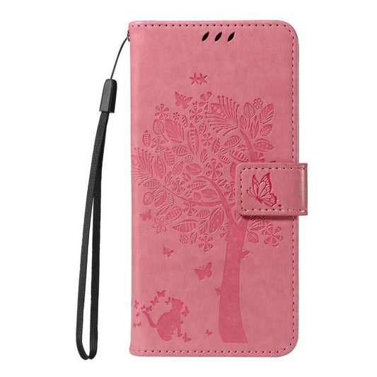 Tree & Cat Embossed Pattern Flip Leather Phone Case, For Redmi 15C 5G / 4G Global 171mm, For Redmi A5 4G 173.3mm, For Redmi Note 14S 4G / Note 13 Pro 4G, For Redmi K80 / K80 Pro, For Redmi Note 14 4G Global 163.25mm, For Redmi Note 14 5G               ...